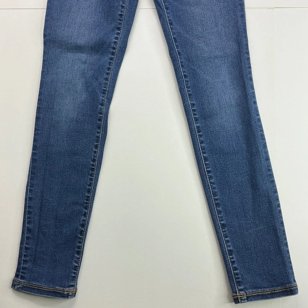Old Navy Blue Rockstar Super Skinny Jeggings Kids Sz 10 High Rise Built-In Tough